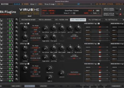 access virus c lfo and mod matrix 26-05-03