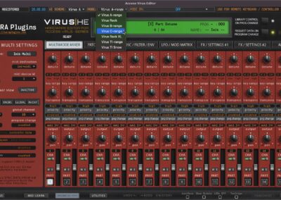 access virus editor virus c model selection 26-05-03