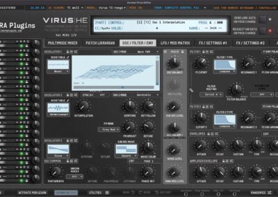 access virus ti slave osc synced