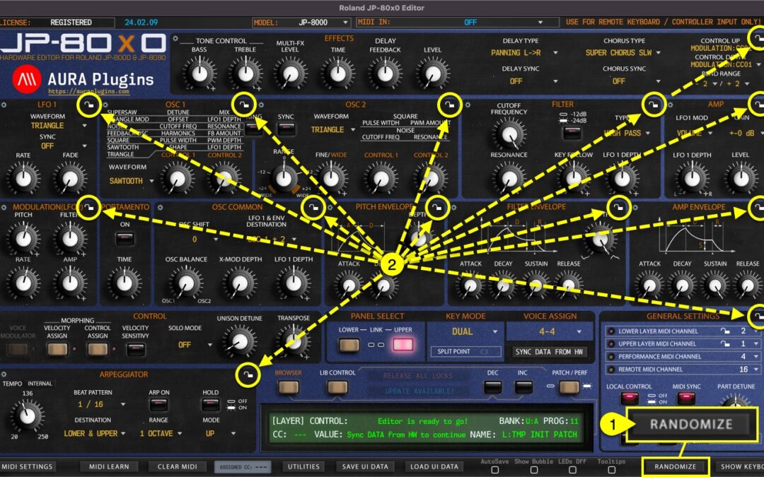Roland JP-80×0 Editor – How To Use Randomizer
