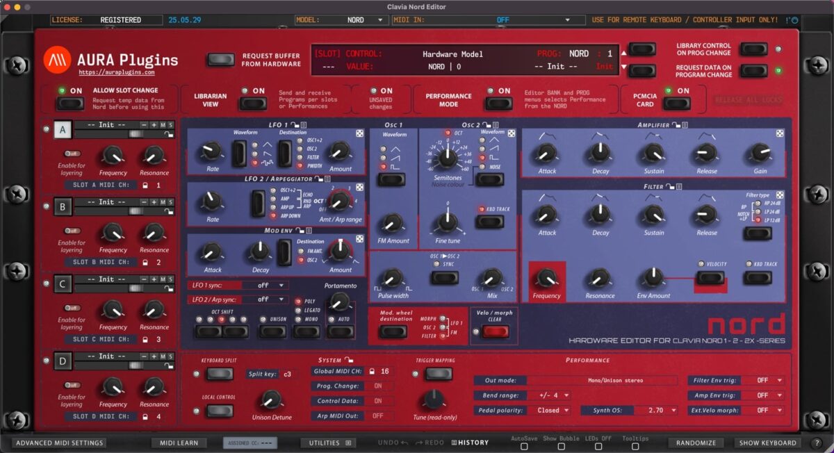 Nord Editor - Nord scheme